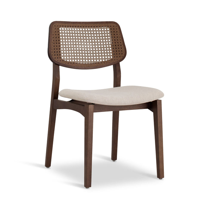 Urbia Spencer White Beth Cane Side Chair