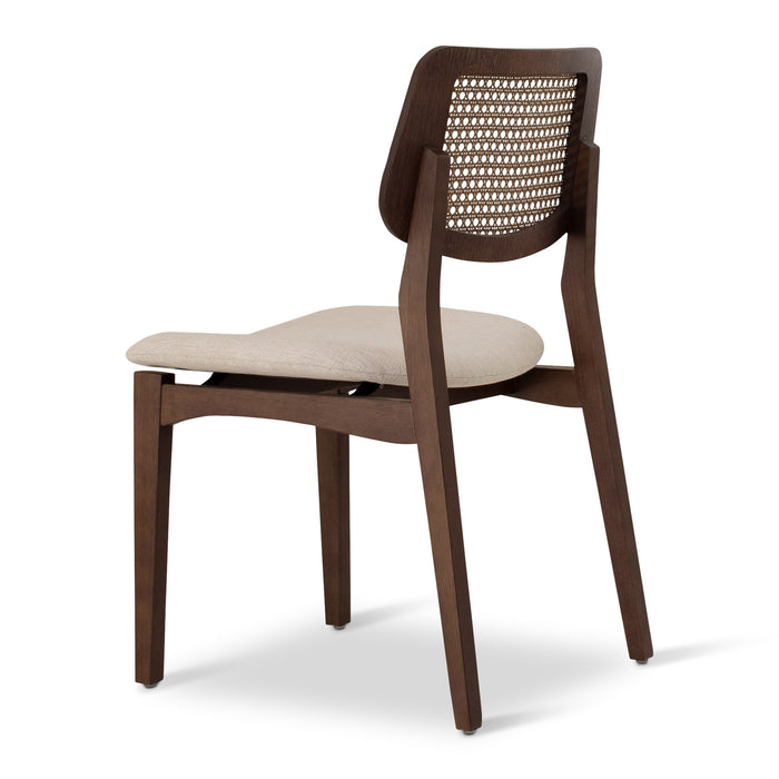 Urbia Spencer White Beth Cane Side Chair