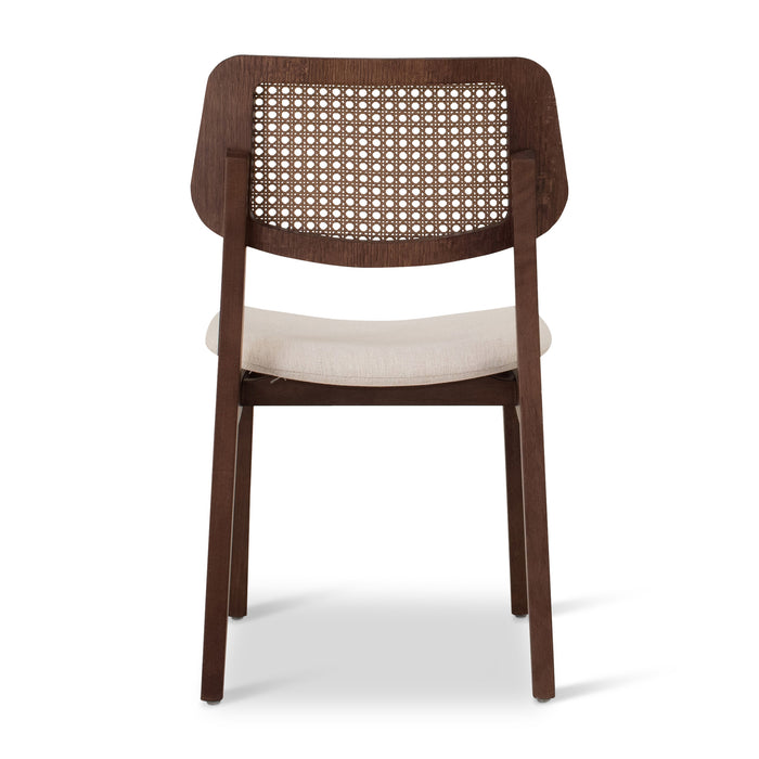 Urbia Spencer White Beth Cane Side Chair