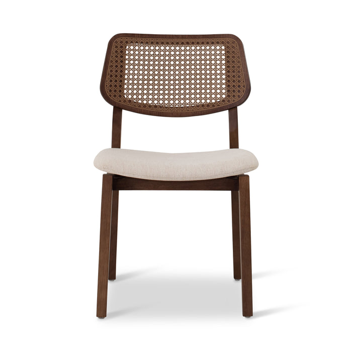 Urbia Spencer White Beth Cane Side Chair