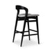 Urbia Modern Grey Velma Tauari Upholstered Bar Stool