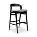 Urbia Modern Grey Velma Tauari Upholstered Bar Stool