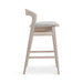 Urbia Modern Grey Velma Tauari Upholstered Bar Stool