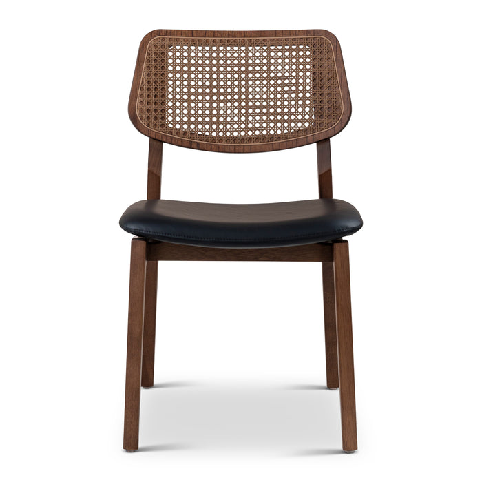 Urbia Spencer White Beth Cane Side Chair