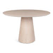 Urbia Modern Brazilian Mona Wooden Top Round Dining Table Nevoa