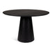 Urbia Modern Brazilian Mona Wooden Top Round Dining Table Nevoa