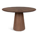 Urbia Modern Brazilian Mona Wooden Top Round Dining Table Nevoa