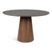 Urbia Mona Lacquered Glass Modern Round Dining Table