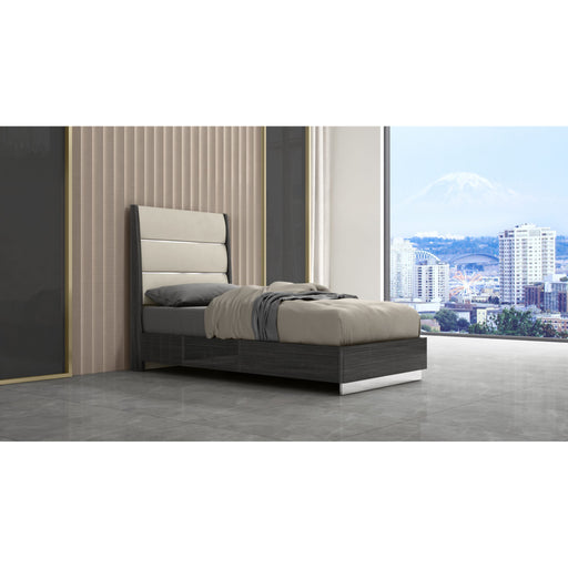 Whiteline Modern Pino Dark Grey Twin Size Bed 