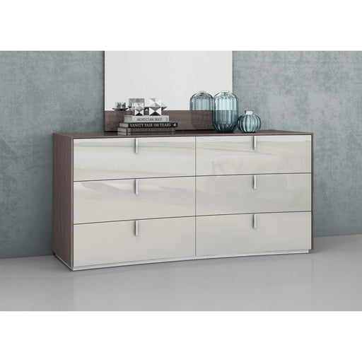 Whiteline Modern Berlin High Gloss Wide Dresser 