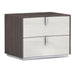 Whiteline Modern Berlin High Gloss Wood Nightstand 