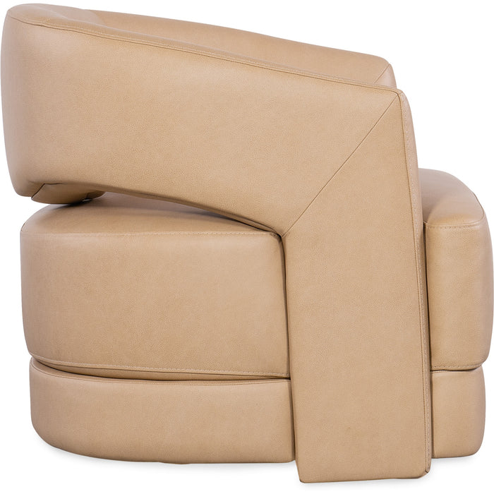 Hooker Furniture Living Room Keys Swivel Barrel Accent Chair