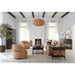 Hooker Furniture Living Room Keys Swivel Barrel Accent Chair