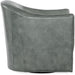 Hooker Furniture Living Room Gideon Swivel Club Grey Accent Chair