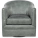 Hooker Furniture Living Room Gideon Swivel Club Grey Accent Chair