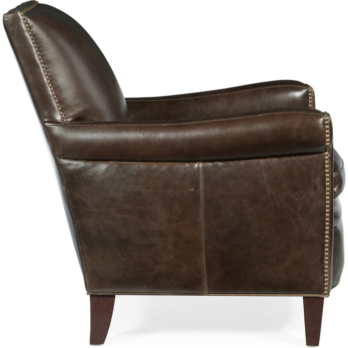 Hooker Furniture Jilian Club Brown Accent Chair