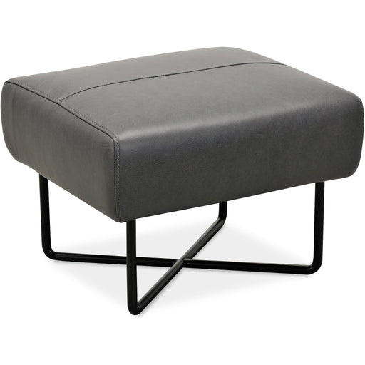 Hooker Furniture Living Room Efron Ottoman w/ Black Metal Base CC443-OT-097