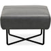 Hooker Furniture Living Room Efron Ottoman w/ Black Metal Base CC443-OT-097