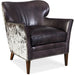 Hooker Furniture Kato Leather Club Black Accent Chair