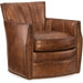 Hooker Furniture Carson Swivel Club Brown Accent Chair