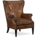 Hooker Furniture Maya Wing Club Brown Accent Chair