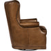 Hooker Furniture Maya Wing Swivel Club Brown Accent Chair