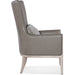 Hooker Furniture Club Chair with Grey Accent Pillow