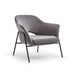 Whiteline Modern  Karla Modern Grey Velvet Accent Chair