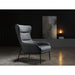 Whiteline Modern Wyatt Faux Leather Accent Chair