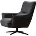 Whiteline Modern Fatsa Dark Grey Fabric Swivel Chair