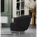 Whiteline Modern Erzin Swivel Fabric Accent Chair