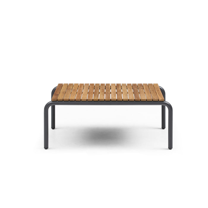 Whiteline Modern Andrea Teak Coffee Table and Lounge Outdoor Patio Set