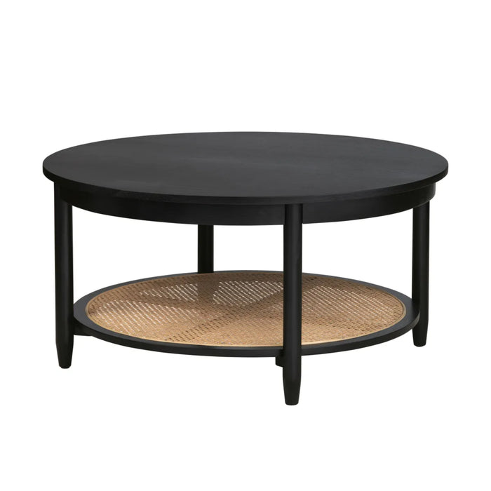 Port Royal Round Wood Rustic Coffee Table Crestview Collection