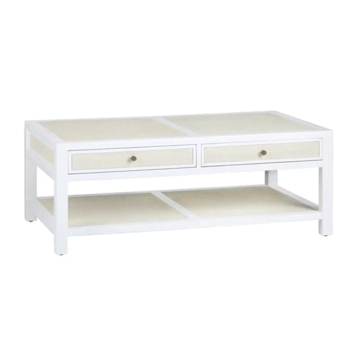 Sandy 2-Drawer Solid Wood Coffee Table Crestview Collection