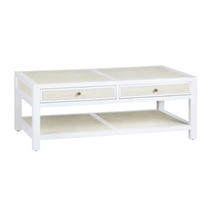 Sandy 2-Drawer Solid Wood Coffee Table Crestview Collection