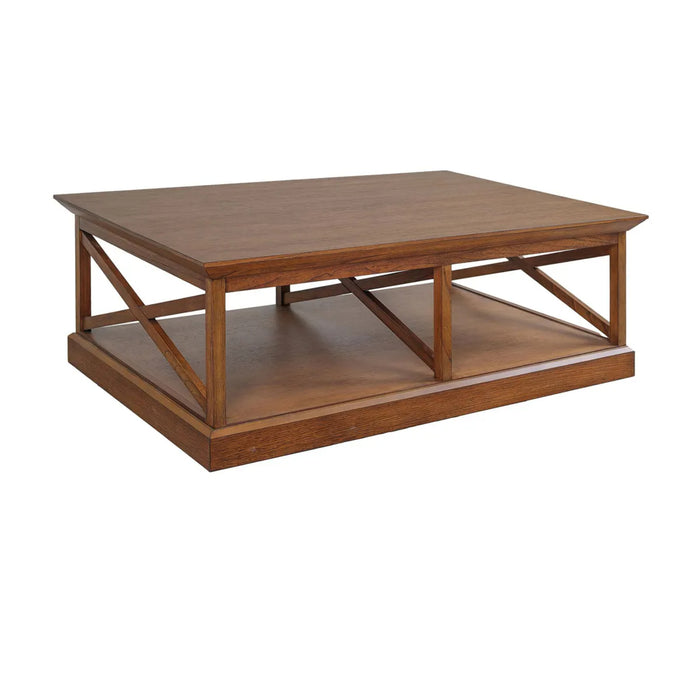 Thomas Rectangle Wood Storage Coffee Table Crestview Collection