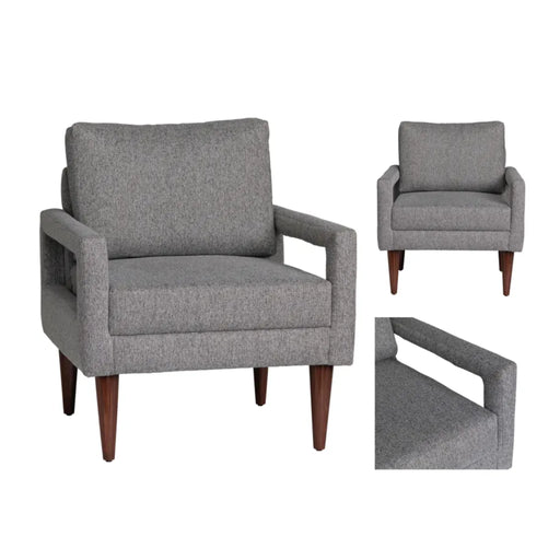 Olaf Modern Fabric Upholstered Accent Armchair Crestview Collection