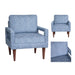 Olaf Modern Fabric Accent Armchair Crestview Collection