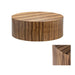 Limba Round Wood Drum Coffee Table Crestview Collection