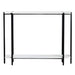 Teeter White Marble Storage Console Table Crestview Collection