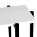 Teeter White Marble Storage Console Table Crestview Collection