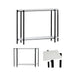 Teeter White Marble Storage Console Table Crestview Collection