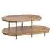 Rockwell Oval Mid-Century Coffee Table Crestview Collection