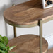 Rockwell Mango Wood Storage Console Table Crestview Collection