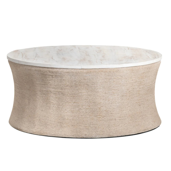 Key Largo Round Mango Wood Coffee Table Crestview Collection