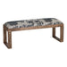 Anthropology Modern Rectangle Fabric Bench Ottoman Crestview Collection