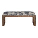 Anthropology Modern Rectangle Fabric Bench Ottoman Crestview Collection