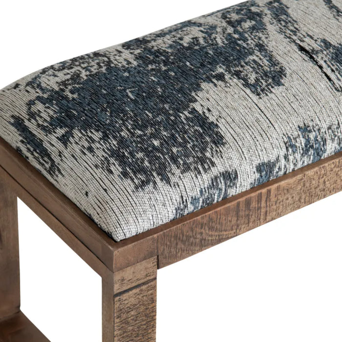 Anthropology Modern Rectangle Fabric Bench Ottoman Crestview Collection