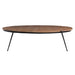 Javier Oval Mid-Century Wood Coffee Table Crestview Collection