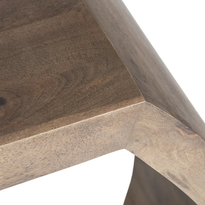 Infinity Mango Wood Rustic End Table Crestview Collection